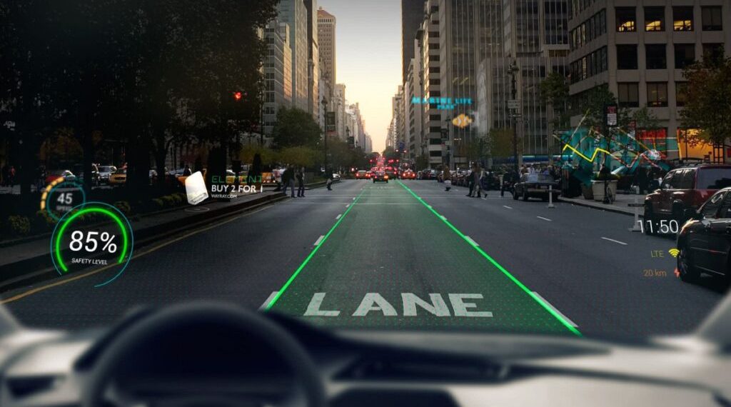 New Invention: The augmented reality windshield has been patented by Apple