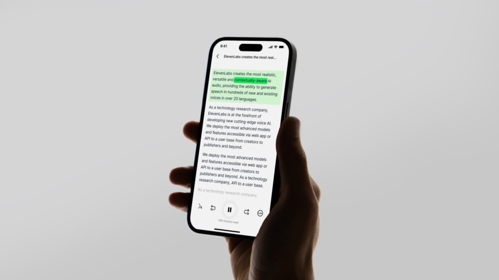 ElevenLabs Launches Reader App Globally, Enhancing Accessibility and User Experience