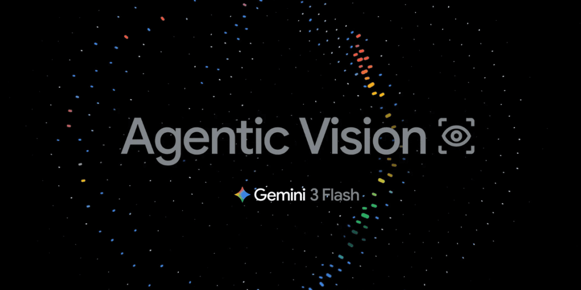 Illustration showing Gemini 3 Flash Agentic Vision combining visual reasoning and code execution