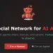 Illustration representing a social network designed for AI agents and autonomous systems