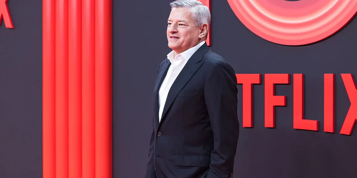 Netflix CEO Ted Sarandos arriving at the White House during discussions about the Warner Bros Discovery acquisition