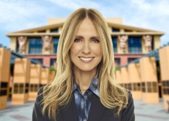 Dana Walden announcing Disney’s new leadership structure for streaming, film, television, and games
