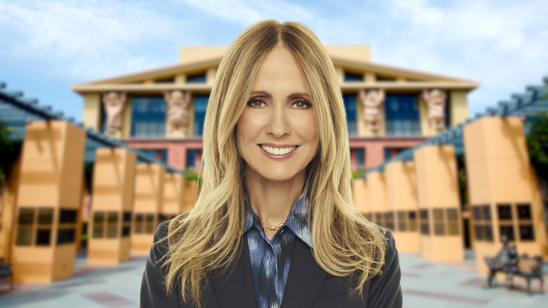 Dana Walden announcing Disney’s new leadership structure for streaming, film, television, and games